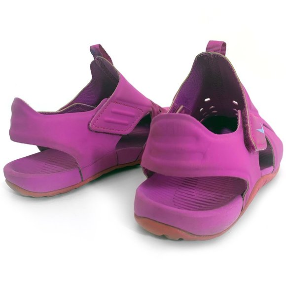 NIKE SUNRAY Protect 2 Little Girls Sandals in Pink - Picture 3 of 10